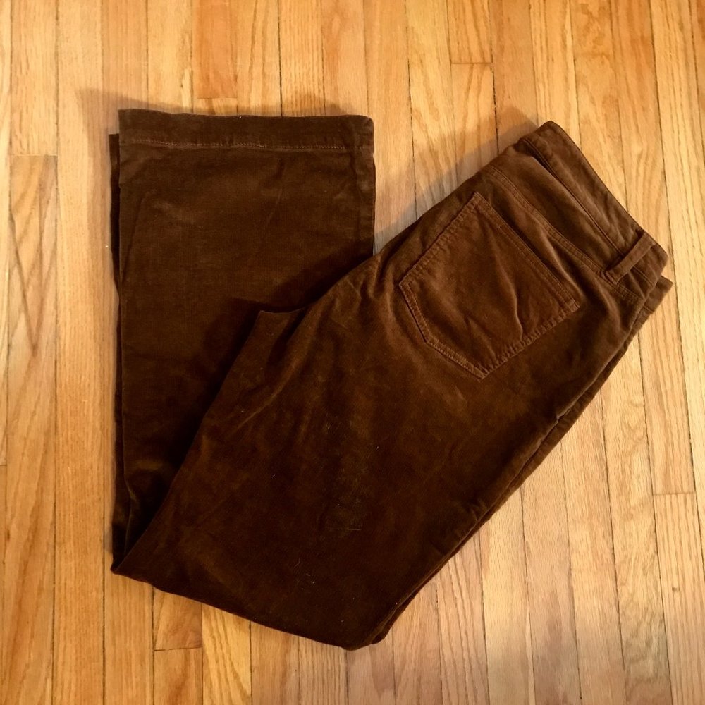 Brown corduroy flared pants - Talbot's